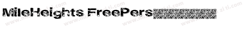 MileHeights FreePers字体转换